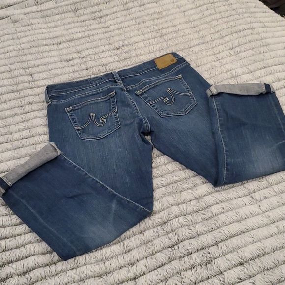 AG "the tomboy crop" relaxed straight crop jeans size 28 - Picture 6 of 9